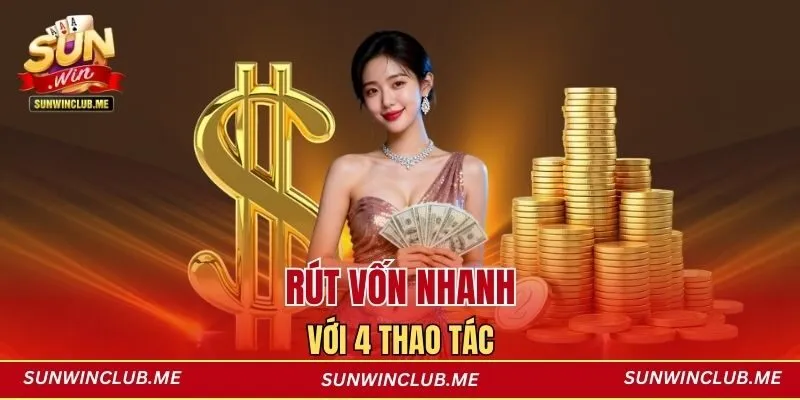 Rút vốn nhanh với 4 thao tác